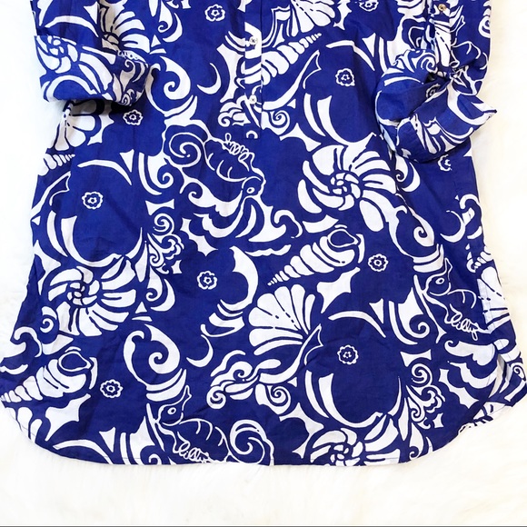 Lilly Pulitzer Captiva Tunic Spectrum Blu XS - Picture 8 of 9